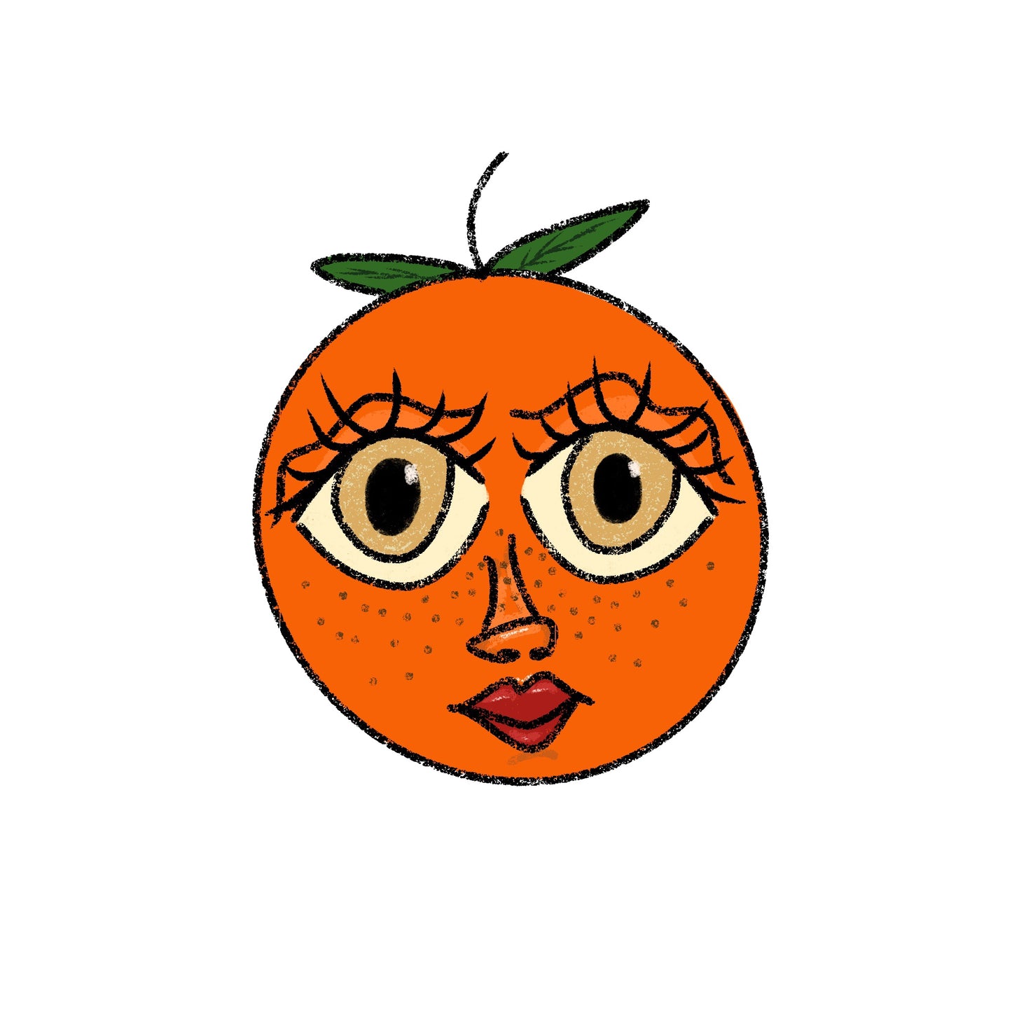 Orange Sticker
